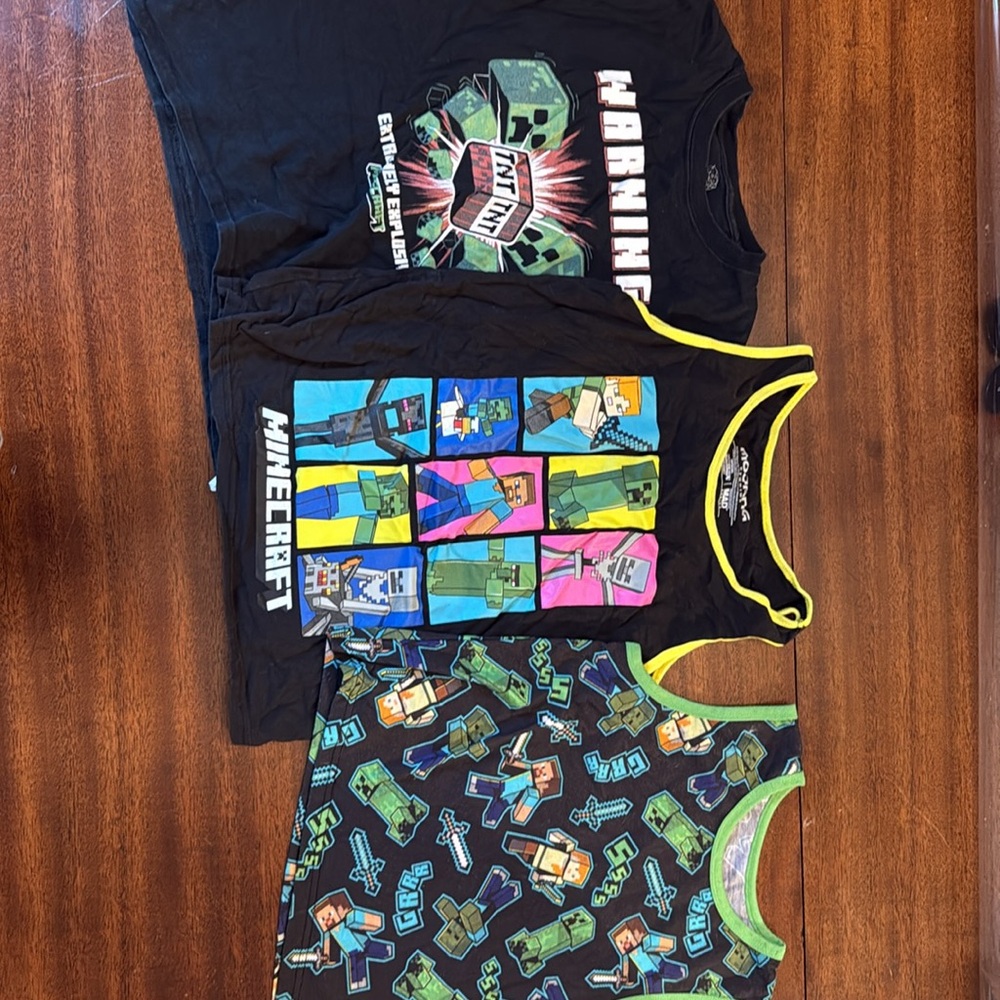 Pop Black Matching Set Short Sleeve Tee
